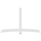 Ekena Millwork Bellingham Architectural Grade PVC Gable Bracket, 108"W x 67 1/2"H x 4"D x 6"F, 15/12 Pitch GBP108X68X0406BEL00 - alternate 3
